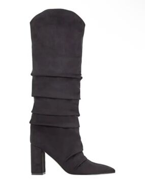 Marc Fisher Fadora Black Slouch High Heel Knee Boot Women’s Size 10M New